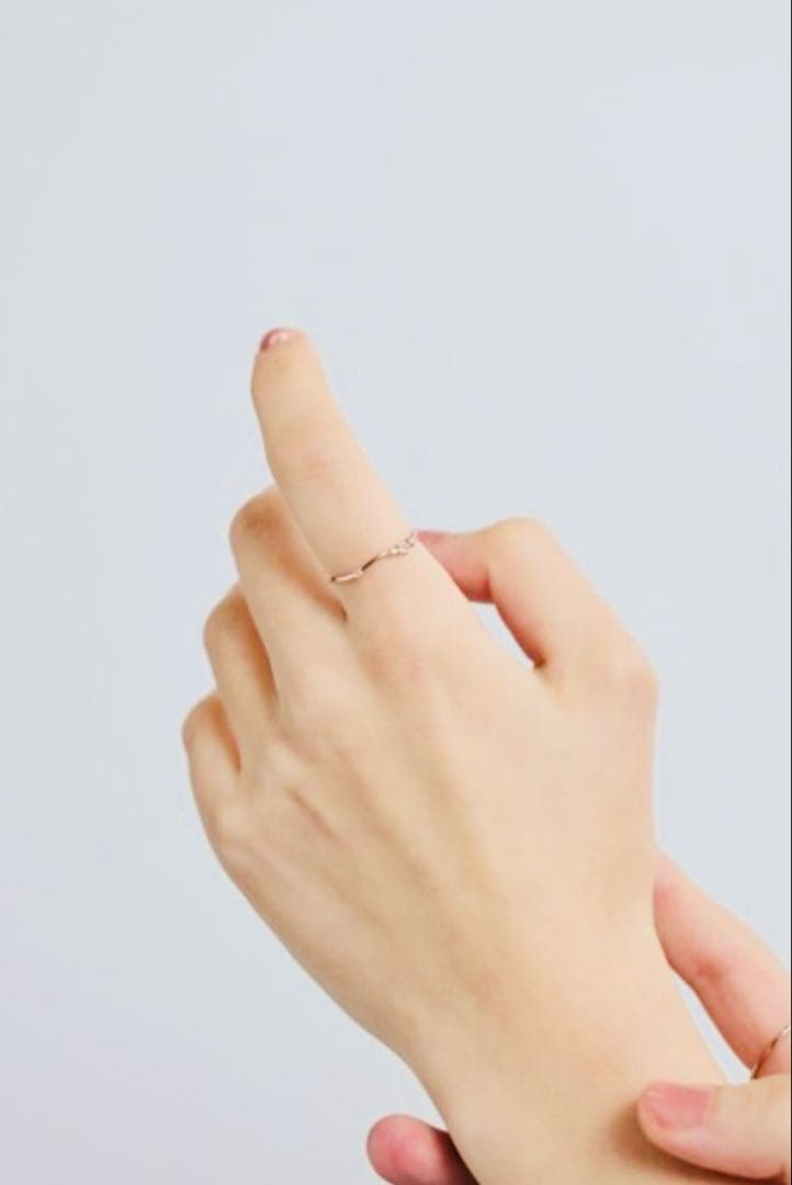 ■完売品■【ete】K10MPG ローズクォーツ/ダイヤモンド リング