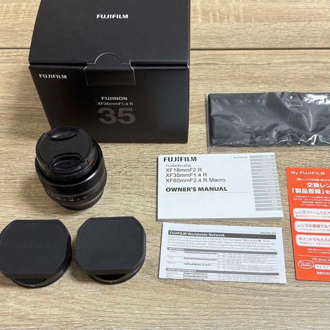 【美品】富士フィルムFujinon XF35mmF1.4 R レンズ
