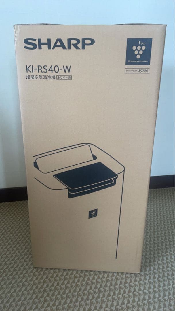 【新品】シャープ 加湿清浄機 KI-RS40-W