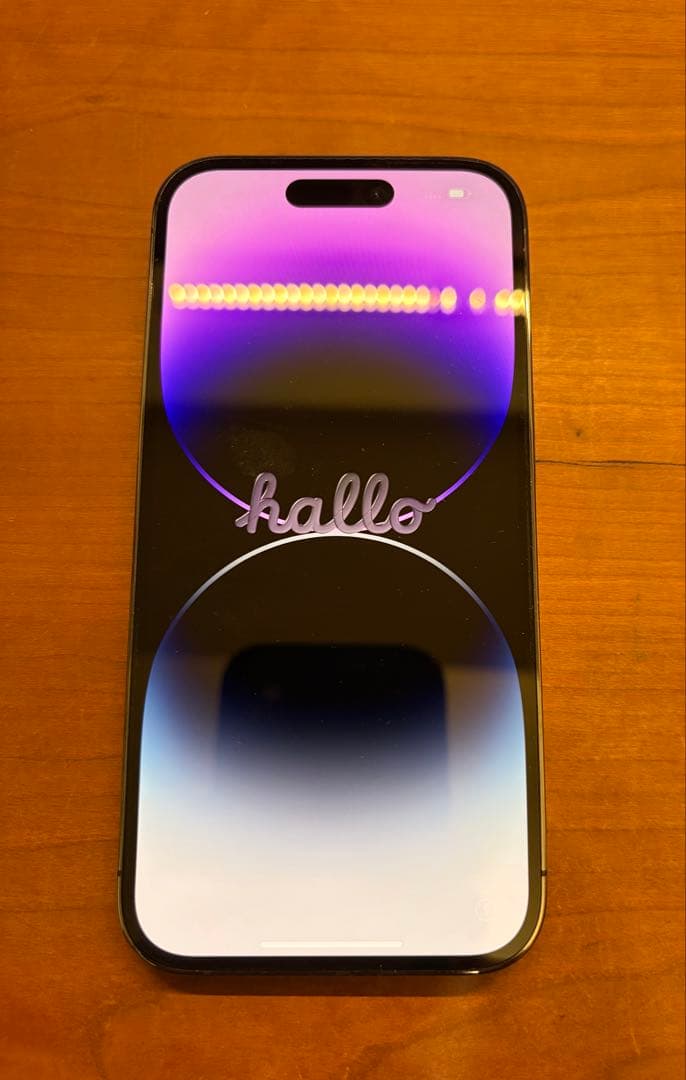 iPhone 14 Pro ディープパープル 本体 128GB 背面割れ