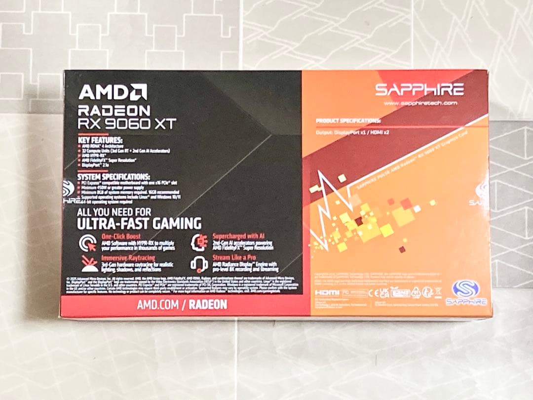 新品保証付 SAPPHIRE PULSE RX 9060 XT OC 8GB