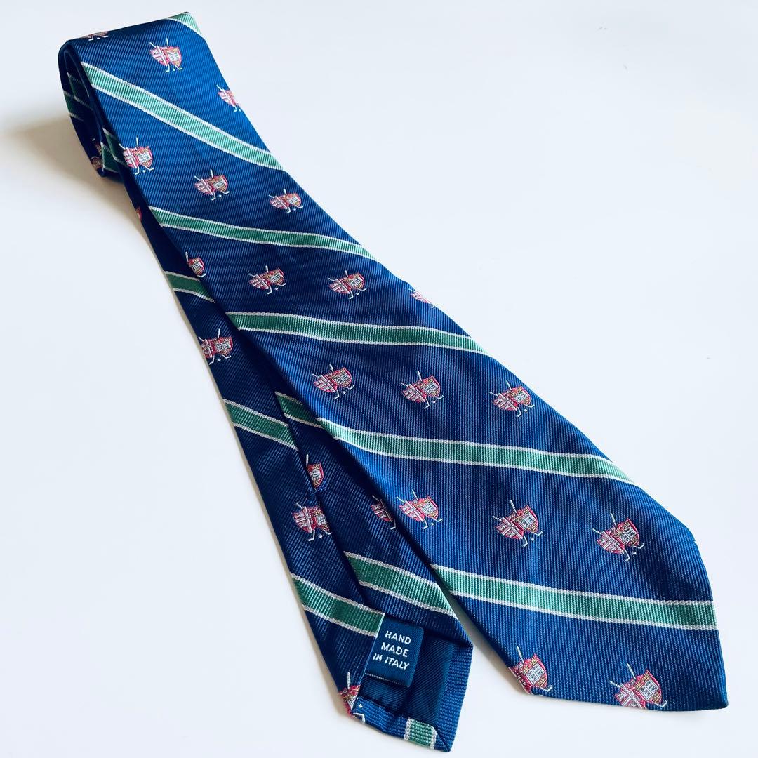 新品　ラルフローレン　希少　メイドインイタリアのこだわりが詰まった高級シルクタイ