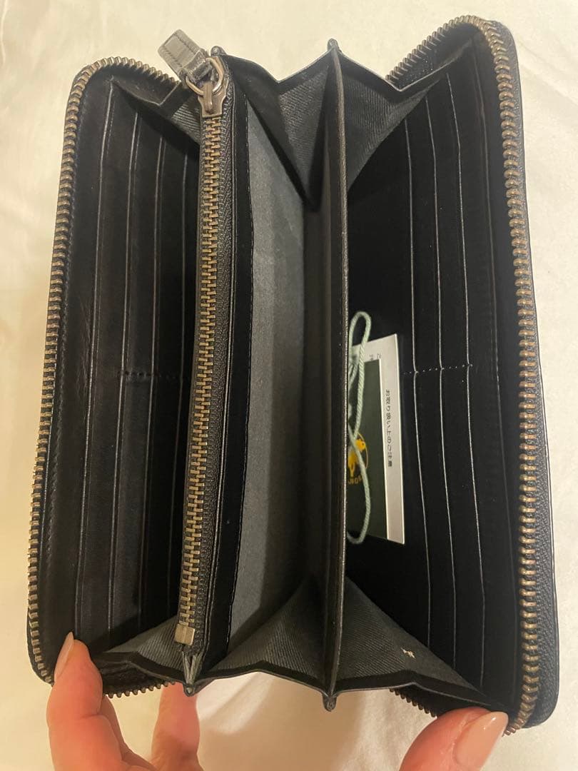 ハンティングワールド メンズ 長財布 札入れ 小銭入れ 本革 牛革 黒