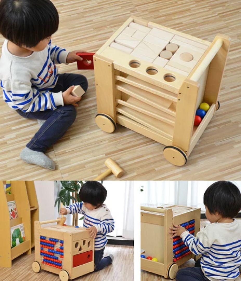 KOIDE ジョイフルワゴン　グランパパ　積み木　知育