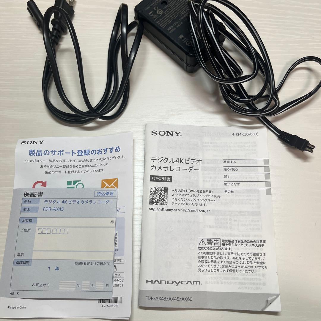 ビデオカメラ SONY FDR-AX45