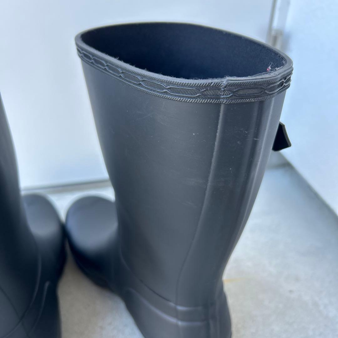 HUNTER(ハンター) レインブーツ ミドル25.0㎝、ブラック、黒