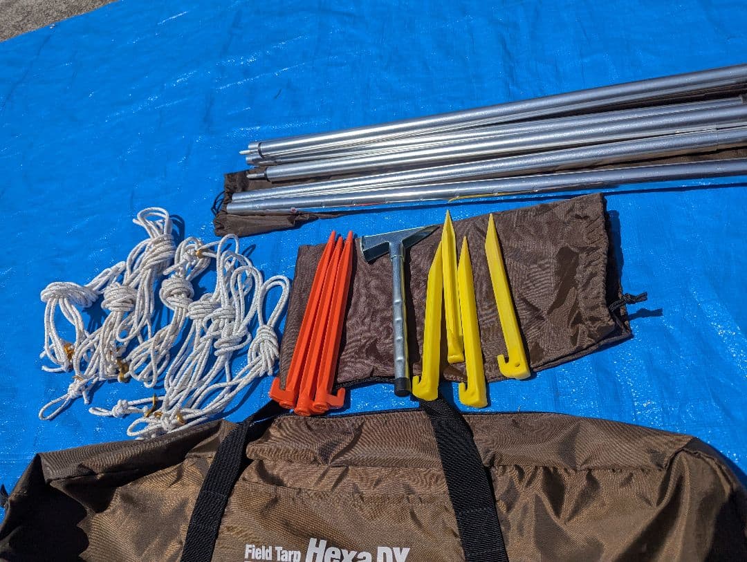 美品　オガワ　フィールドタープヘキサDX 570cm x 500cm