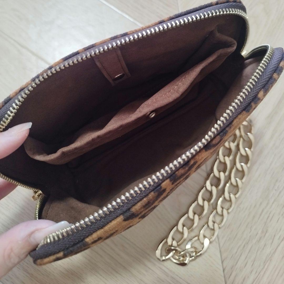 美品 アパルトモン グッドグリーフ 24AW レオパードポーチバッグ