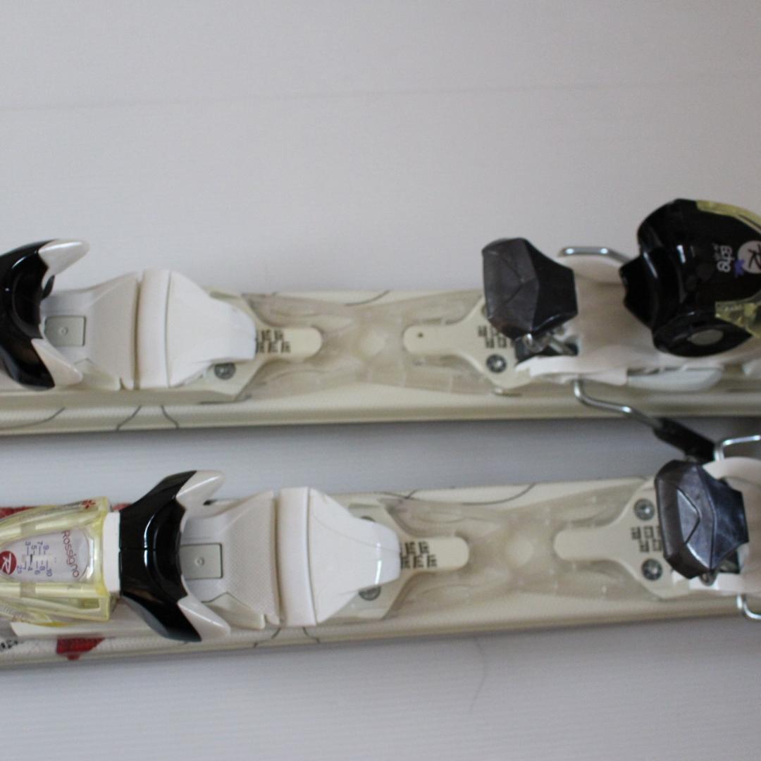 Rossignol★レディーススキー板&ストックセット ホワイト 長さ140cm