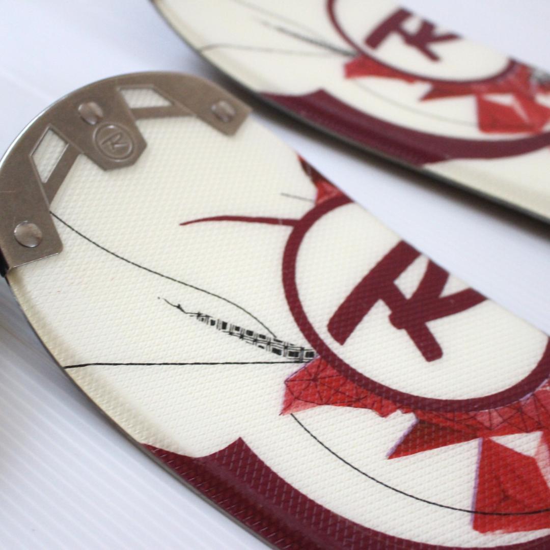 Rossignol★レディーススキー板&ストックセット ホワイト 長さ140cm