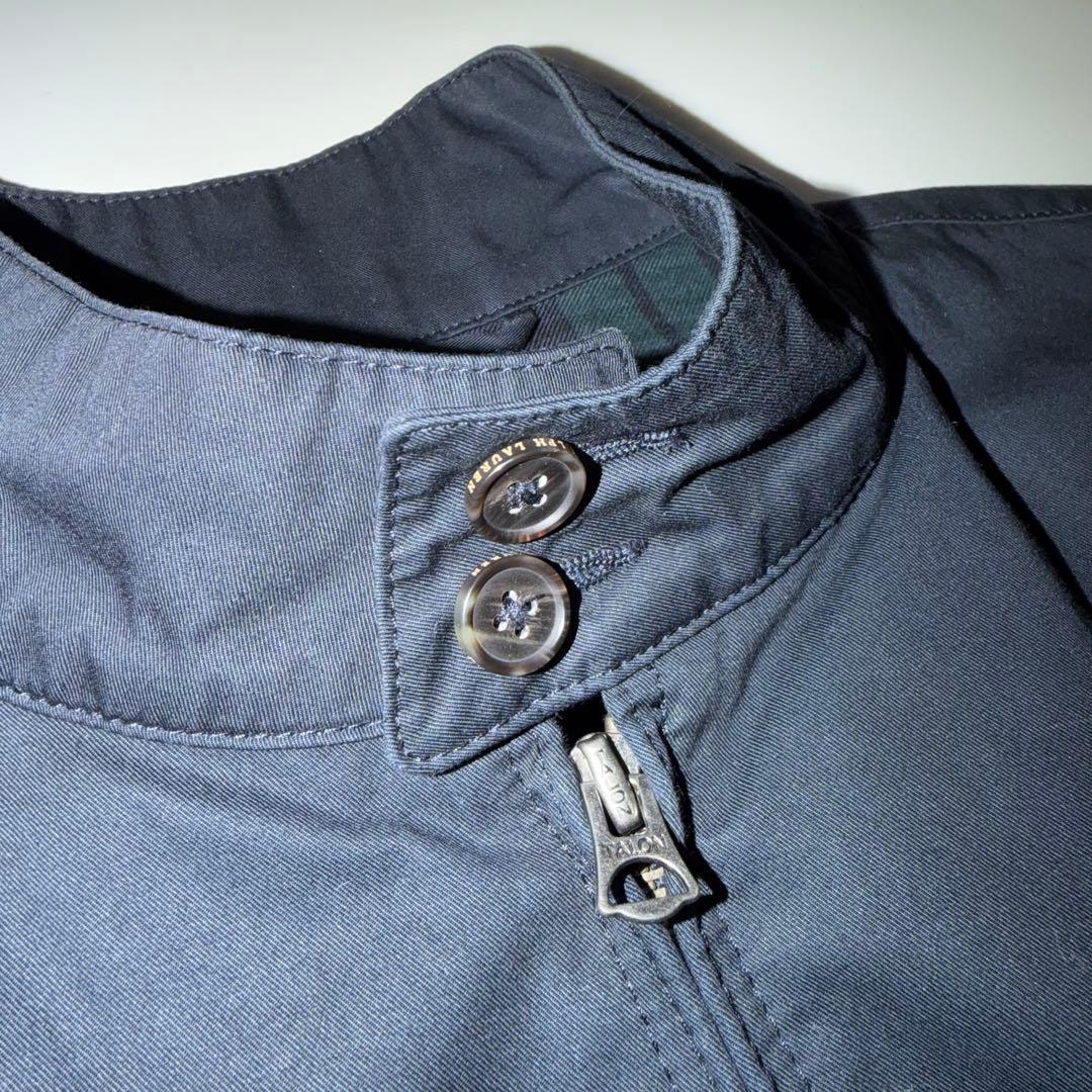 ポロラルフローレン スイングトップ ブラックウォッチ ポニー刺繍 ネイビー M