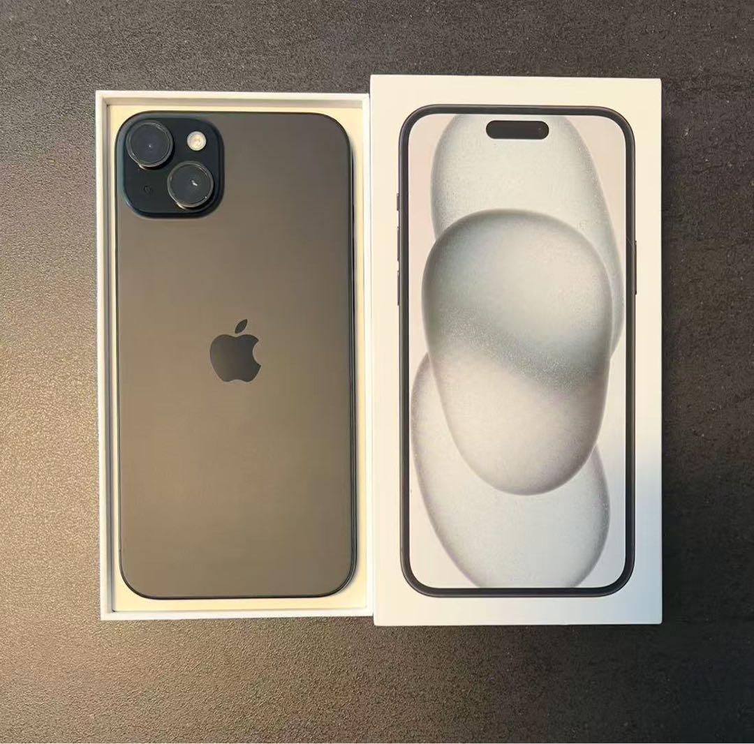 iphone 15 Plus 128GB バッテリ100% ブラック充放電97回