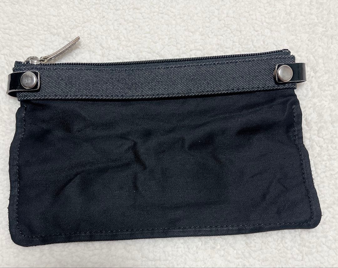 アニエスベー トートバッグ 黒 キャンバス×エナメル