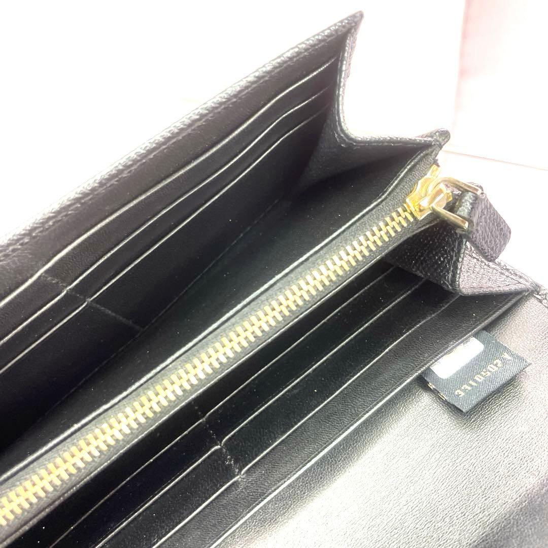 ブルガリ レザー　長財布 ゴールド金具 ビーセロワン　BVLGARI