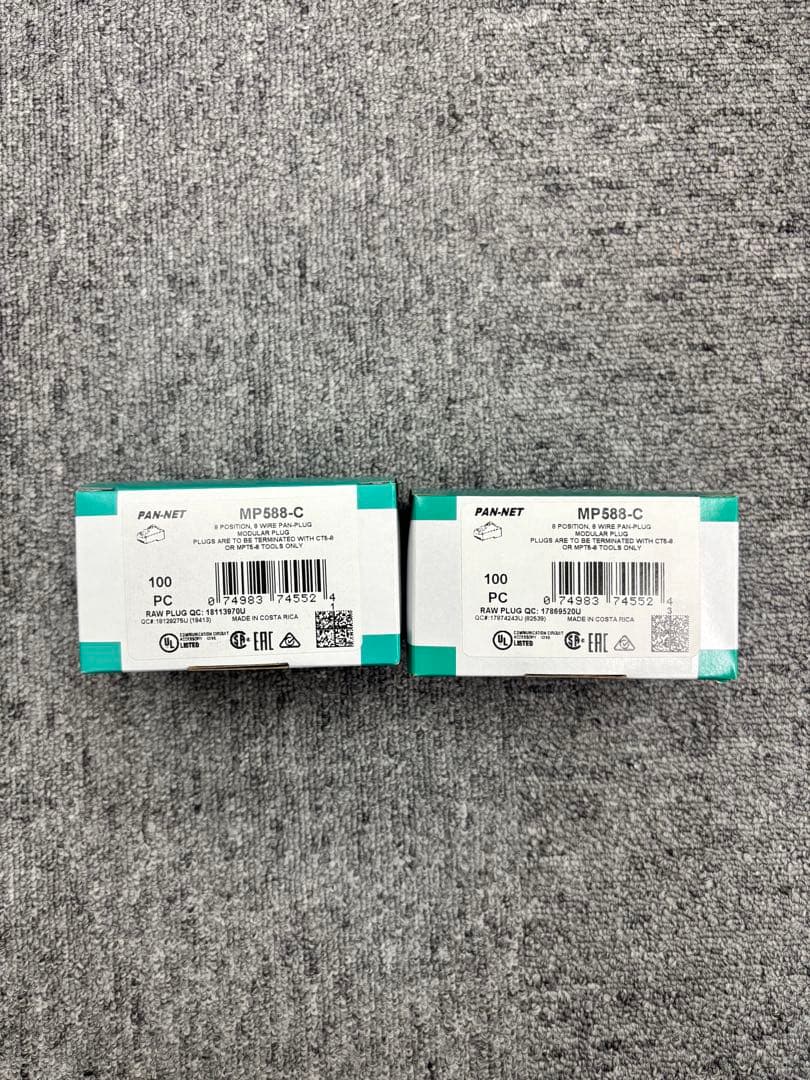 Panduit MP588-C RJ45コネクタ 100個入り2箱