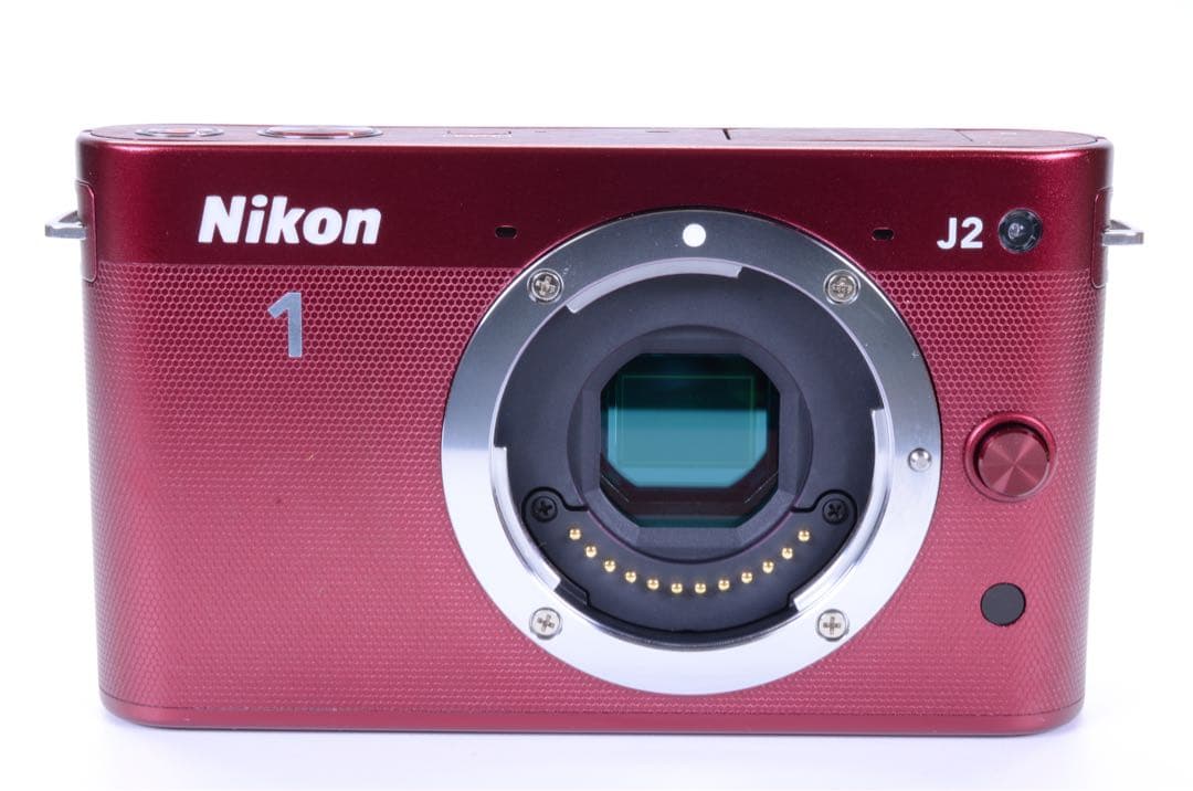 【美品】Nikon 1 J2 ダブルズームキット ワインレッド｜S数494回