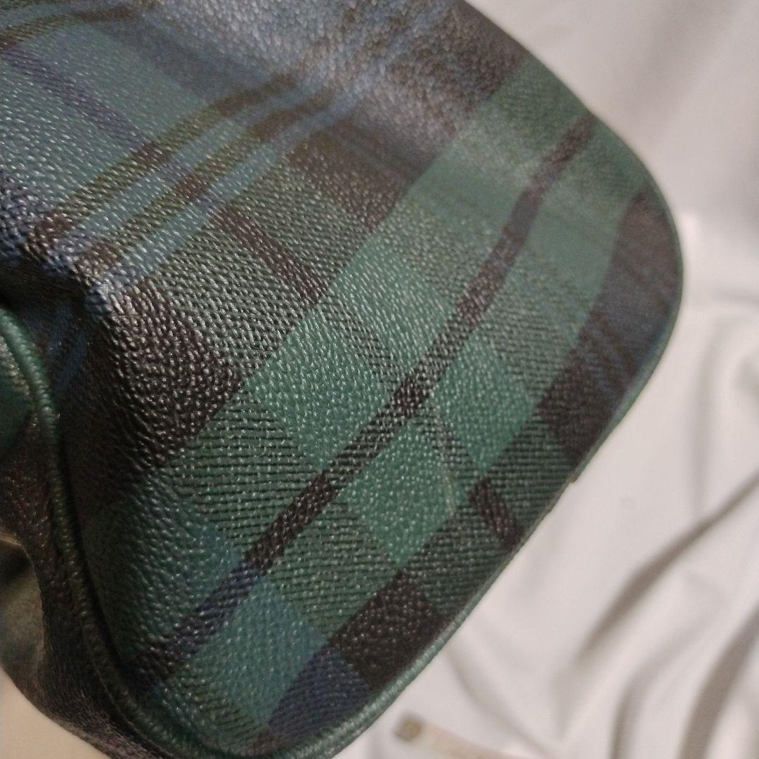 ラルフローレン　チェック柄ボストンバッグ　ハンドバッグ　RALPH LAUREN