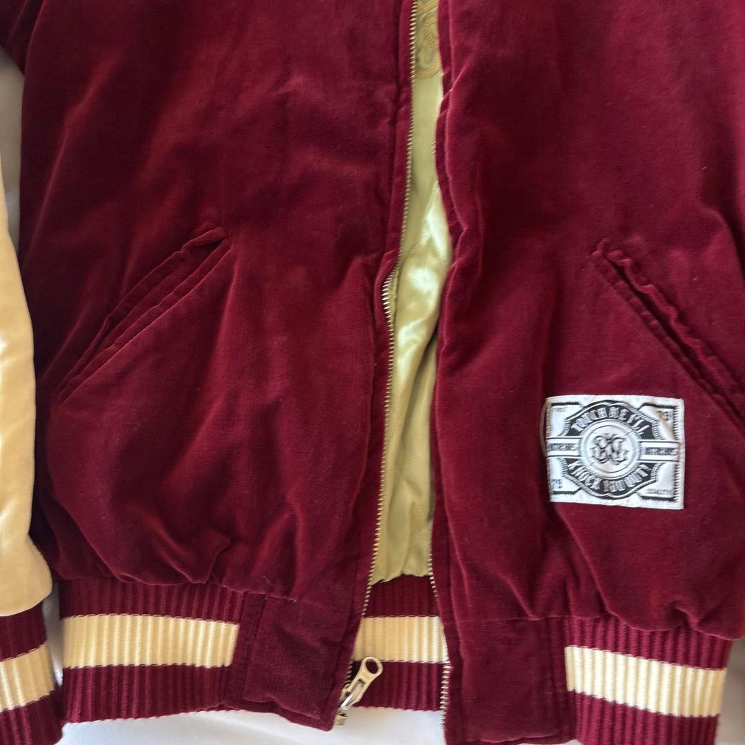 SWAGGER スワッガー サテン 別珍 ベロア リバーシブル スカジャン 刺繍