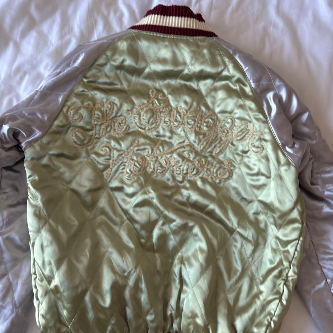 SWAGGER スワッガー サテン 別珍 ベロア リバーシブル スカジャン 刺繍