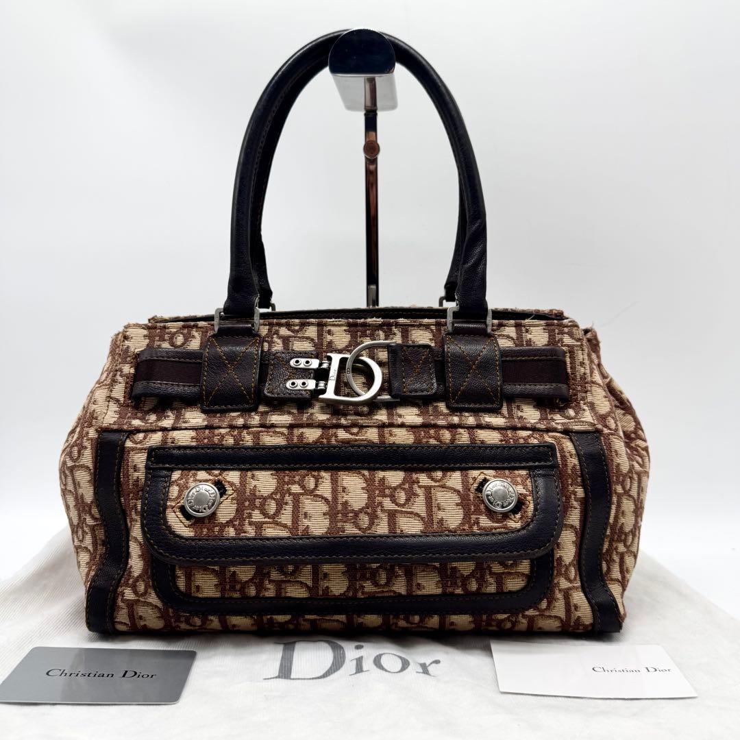 【付属品完備✨】クリスチャンディオール トートバッグ D金具 トロッター