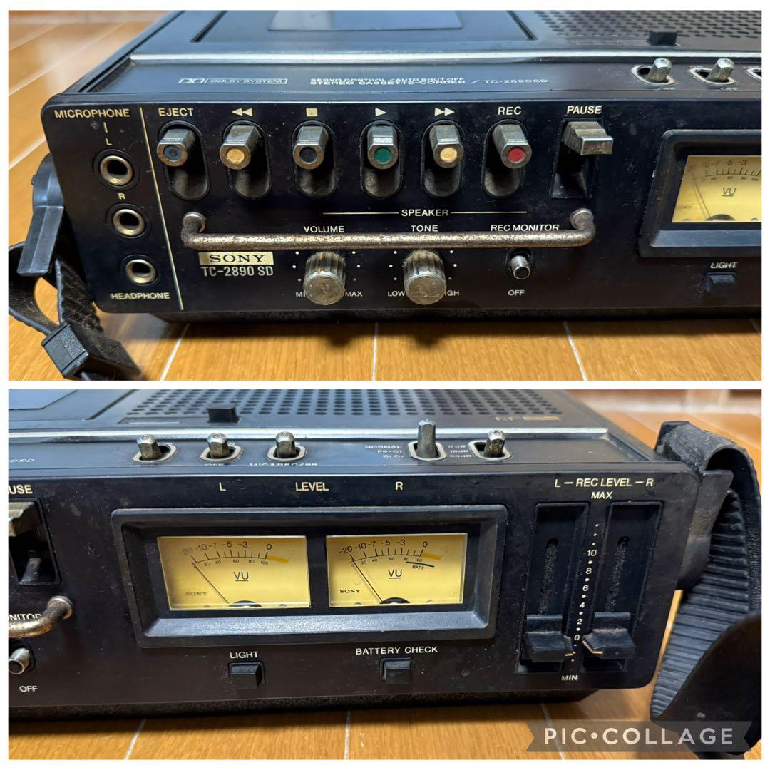 ソニー　カセットコーダー　TC-2890SD デンスケ　レトロ 家電　希少