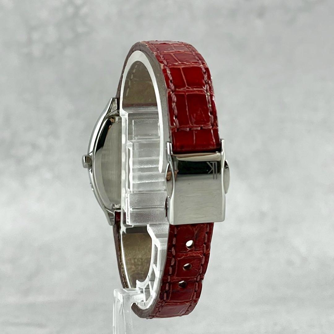 箱付き✨ SEIKO LUKIA クロコダイルレザー 時計 ソーラー 赤 レッド