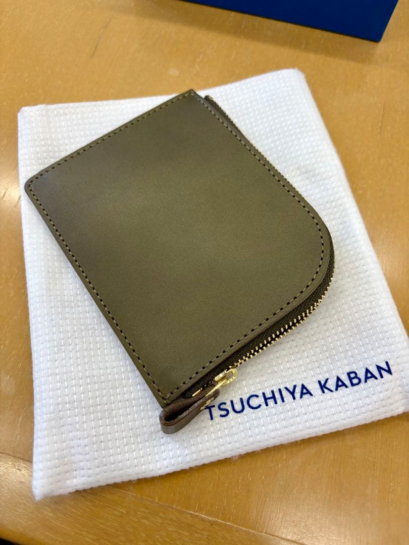 【新品】土屋鞄 ナチューラ ヌメ革Lファスナー カーキーグリーン 限定色 レア