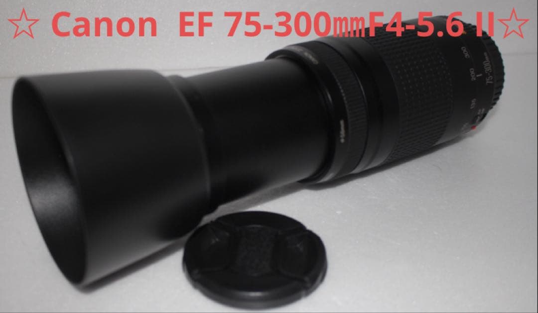 キャノン☆望遠レンズ☆Canon EF75-300㎜　II☆