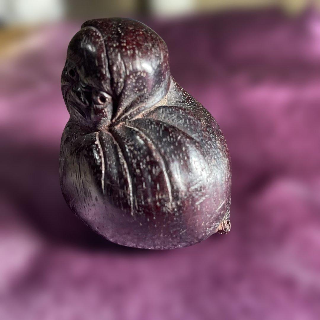 根付　　木彫り　古道具　在銘　時代　骨董