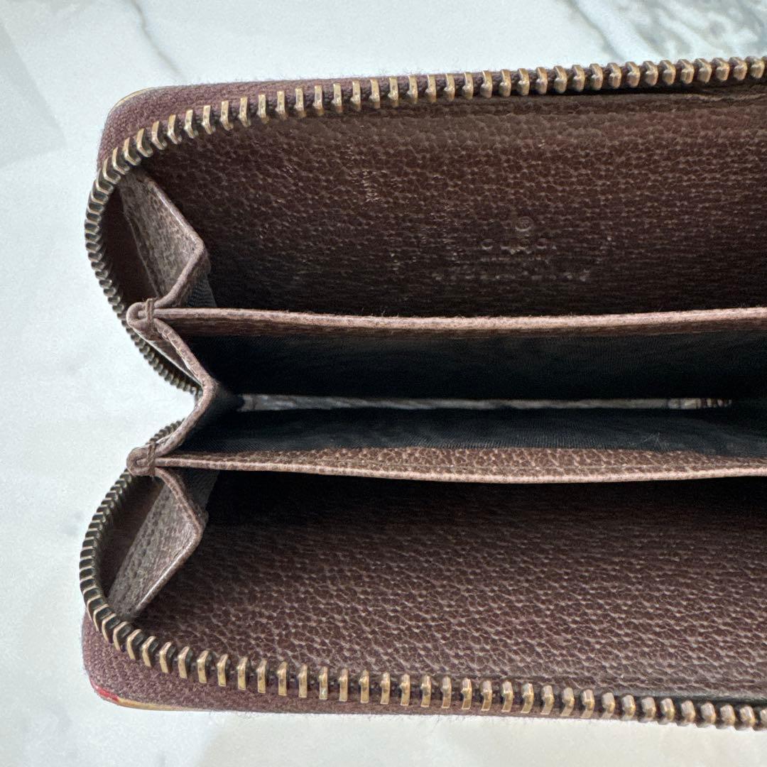 GUCCI スプリームクーリエ.小銭入れ.ラウンドファスナー