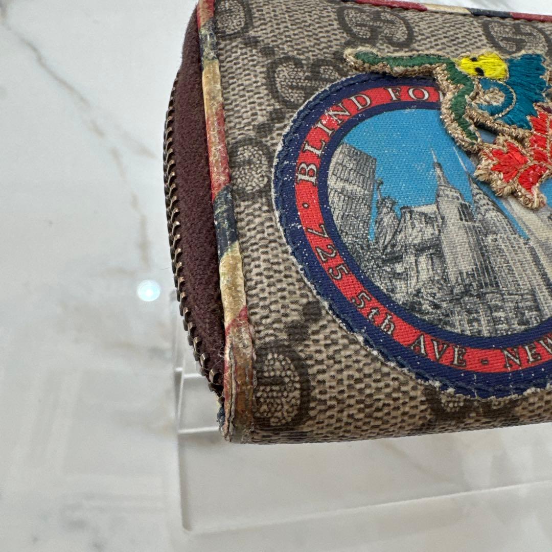 GUCCI スプリームクーリエ.小銭入れ.ラウンドファスナー