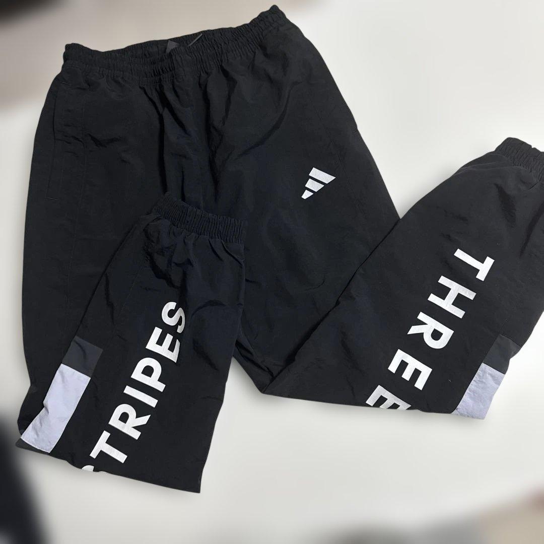 新作アディダスadidasTHREE ストライプジャージ上下セット定価18040