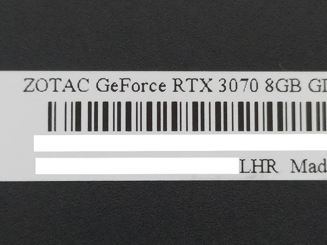 s*e様 ZOTAC GeForce RTX 3070 8GB