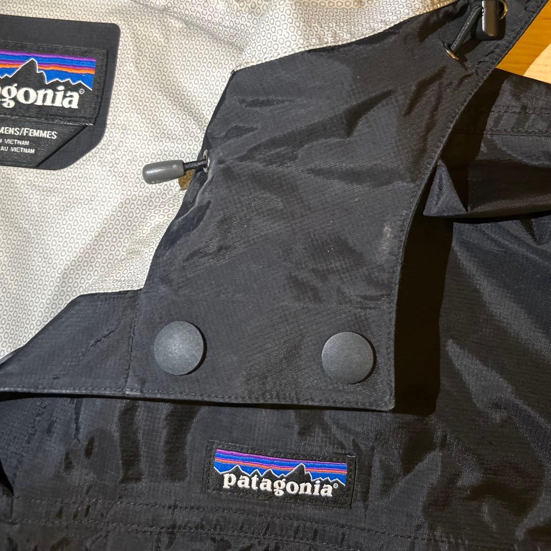 希少！パタゴニア トレントシェル レインポンチョ 黒 H2No レインコート