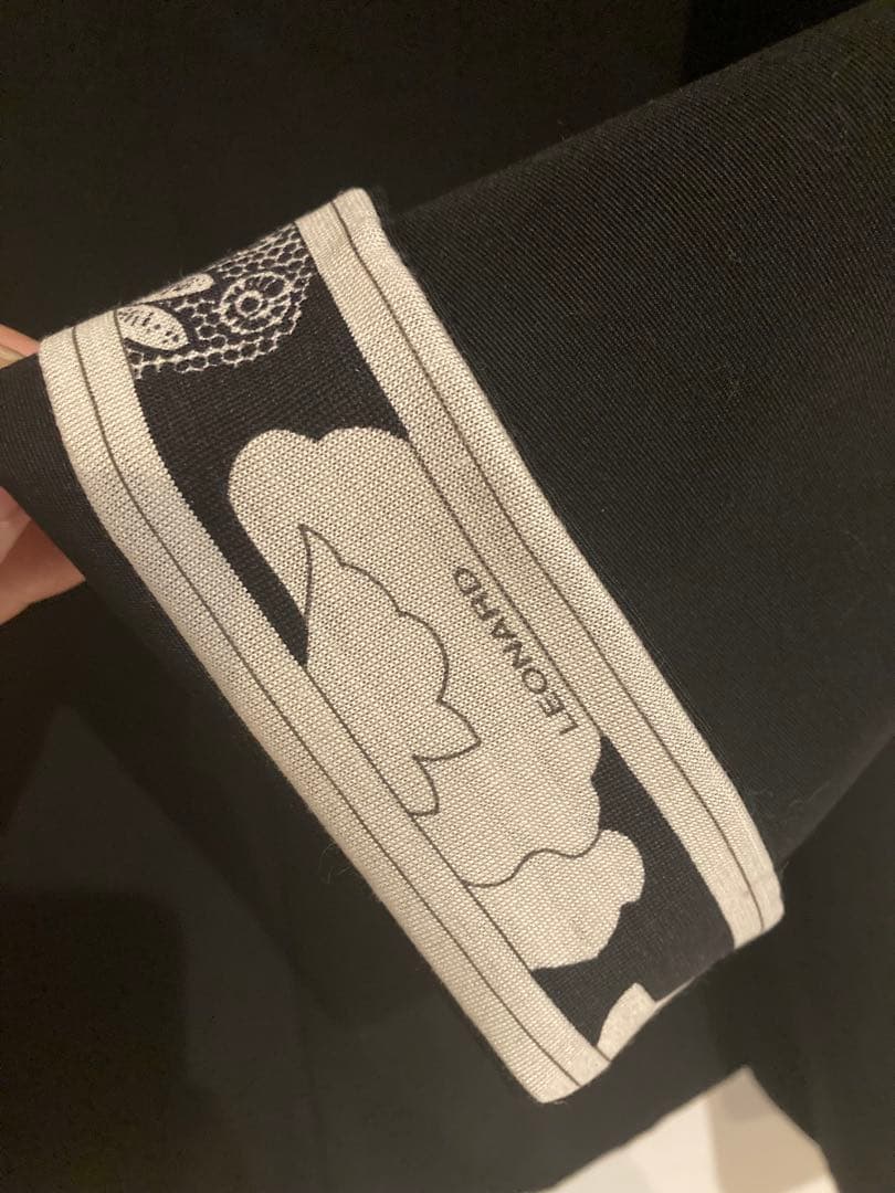 【10日まで値下】LEONARD黒ステッチジャケット✨美品✨大きめサイズ13AR