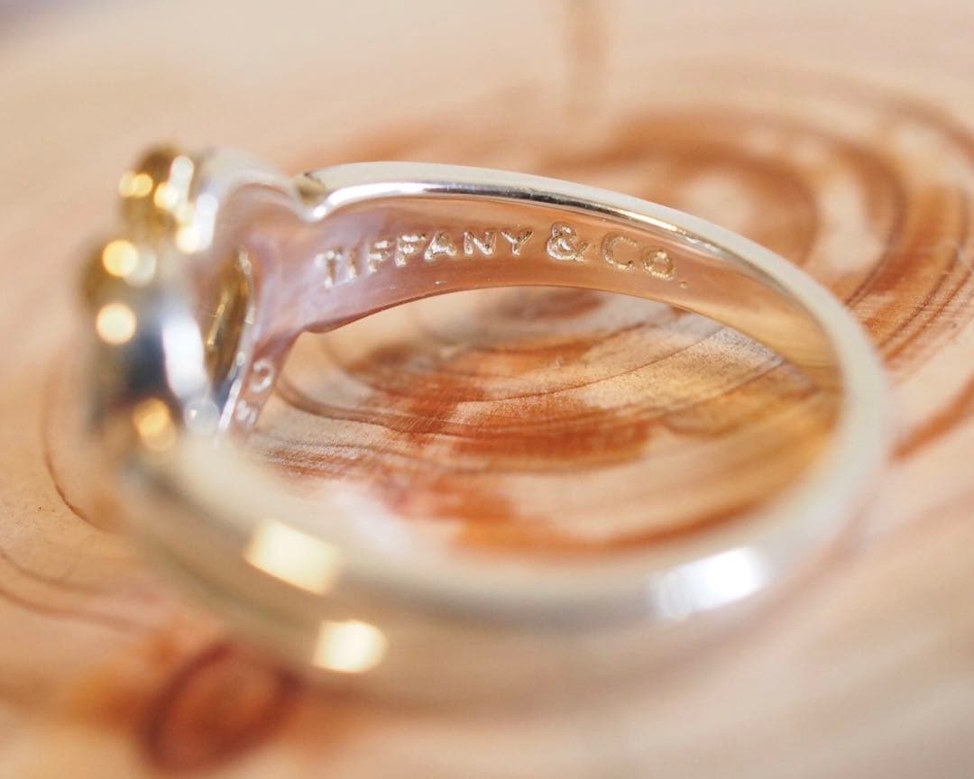 Tiffany ハート リボン リング #10 シルバー SV925 750