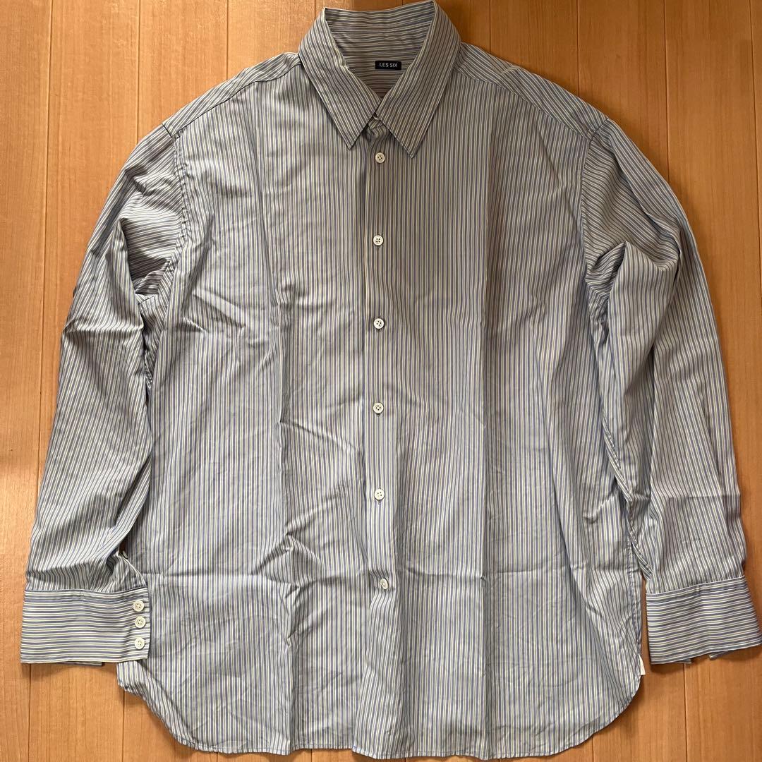 LES SIX ストライプ 長袖シャツ