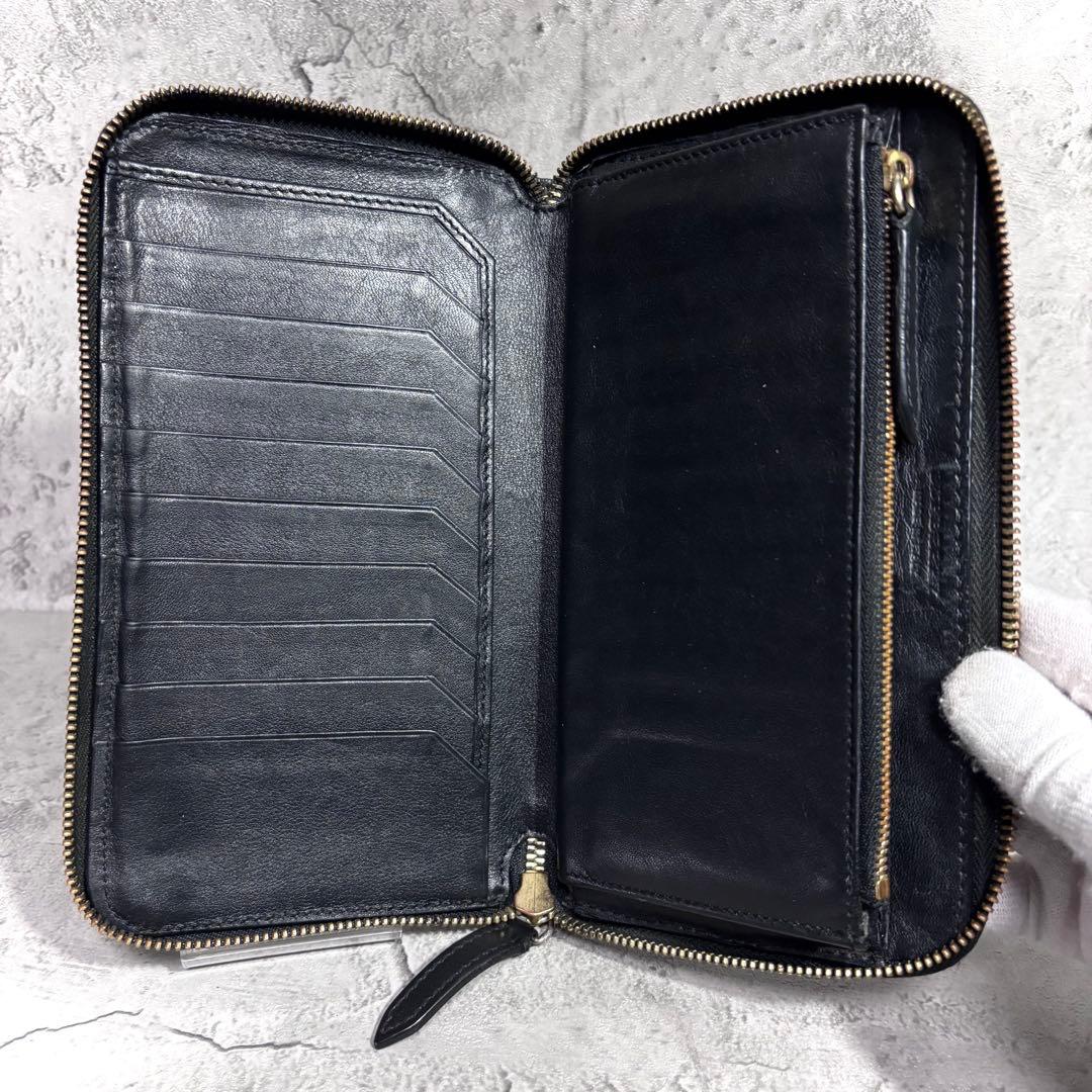 【78.dks！】バーバリー BURBERRY 大容量長財布 レザー 黒