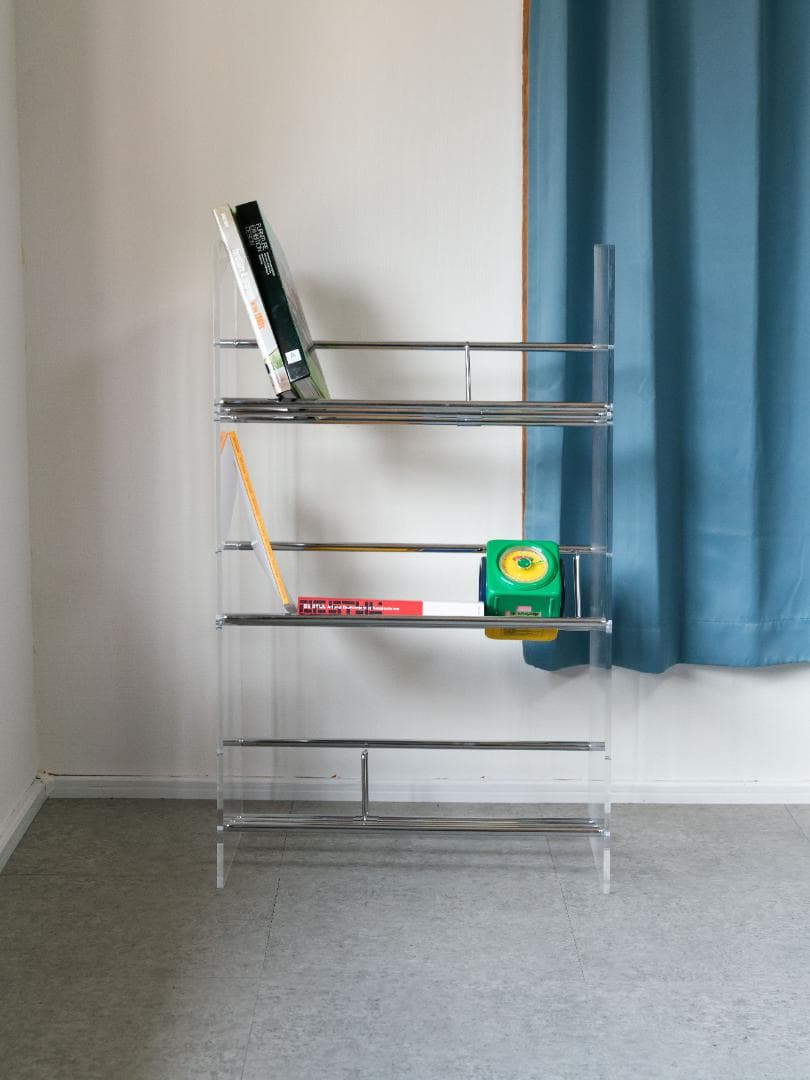 Lumiere/ルミエル アクリル ブックシェルフ 本棚 スペースエイジ モダン