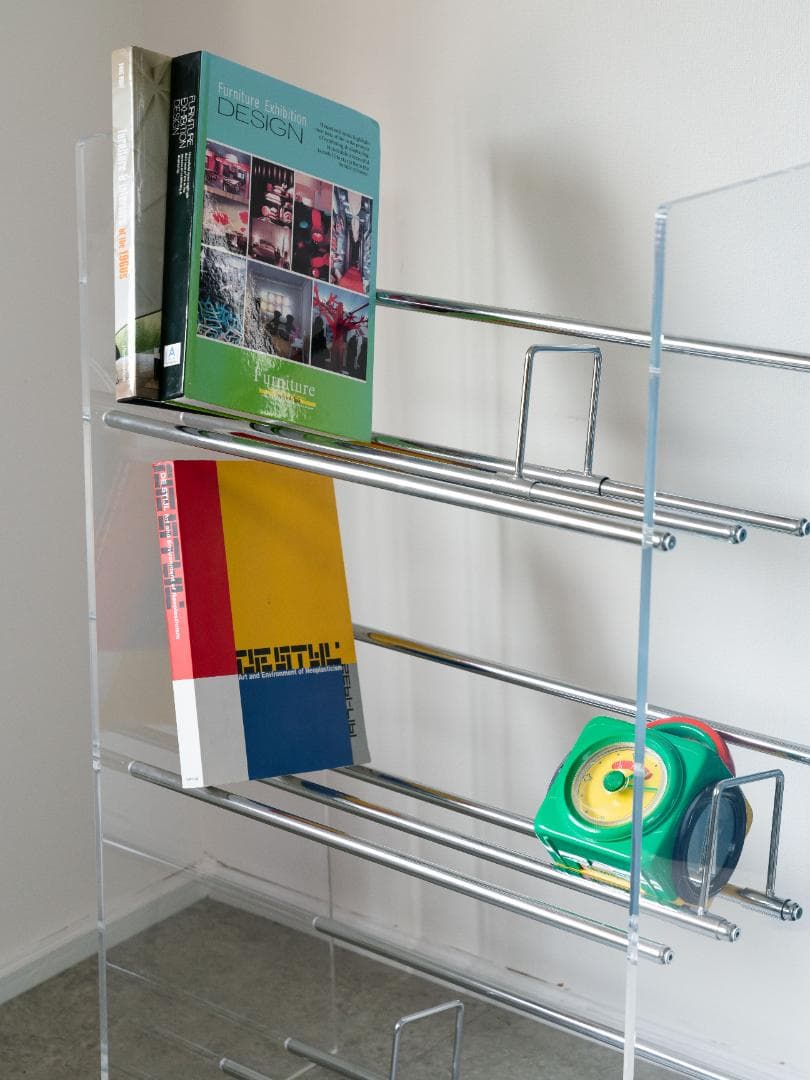 Lumiere/ルミエル アクリル ブックシェルフ 本棚 スペースエイジ モダン