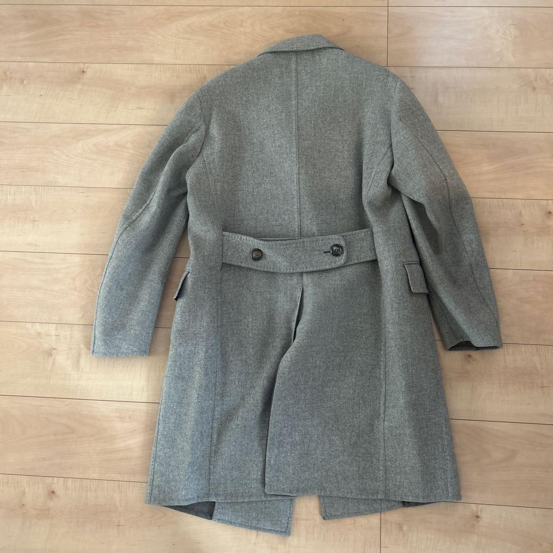 Stile Latino Napoli ダブルブレスト チェスターコート グレー