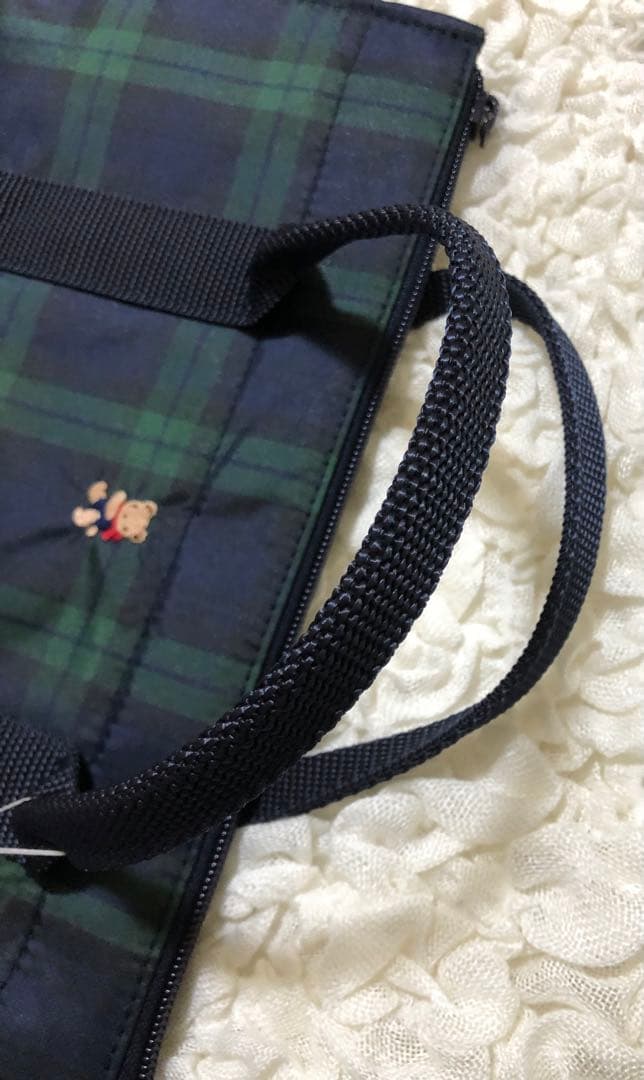 familiar　ファミリア　ブラックウォッチ　レッスンバッグ　トート