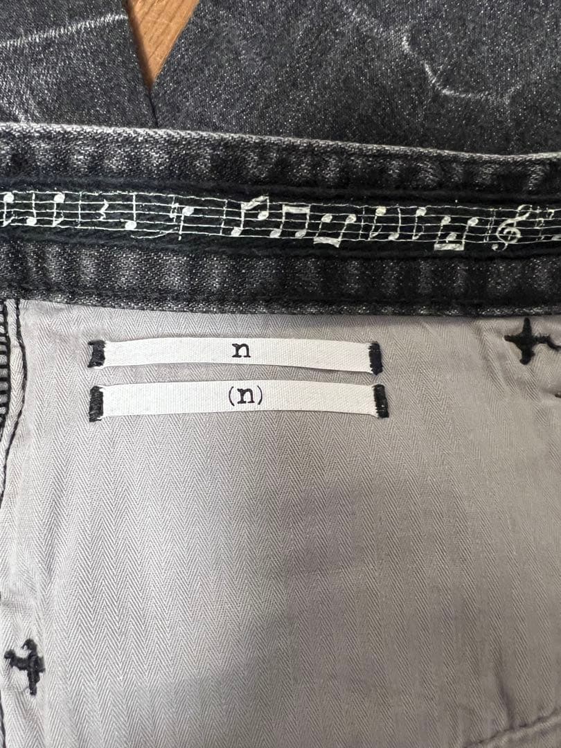 NUMBER (N)INE ナンバーナイン デニム ブラック 音符 美品 3