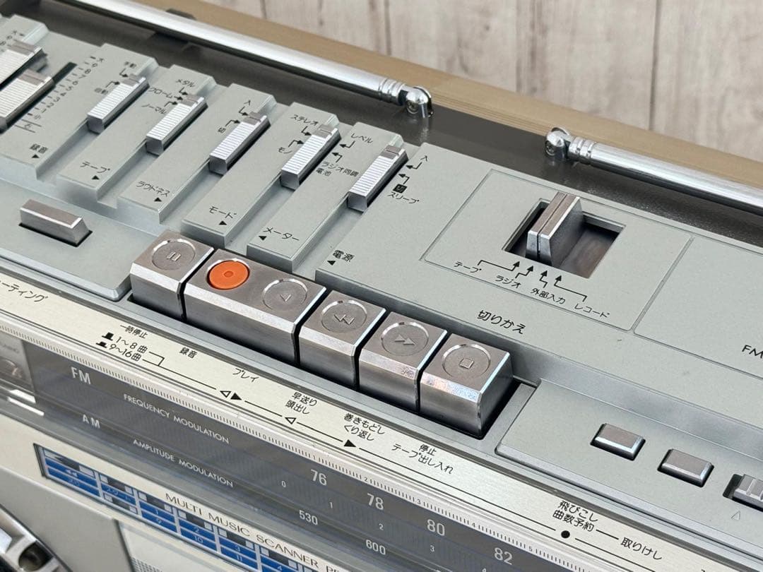 希少VICTOR ビクター　ラジカセ　RCーM70 昭和レトロラジオ