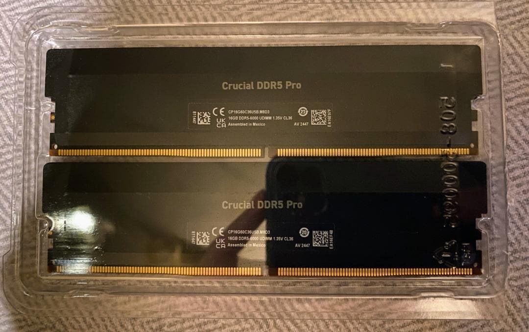 完動品 Crucial Pro DDR5-6000 16GB 2枚 32GB