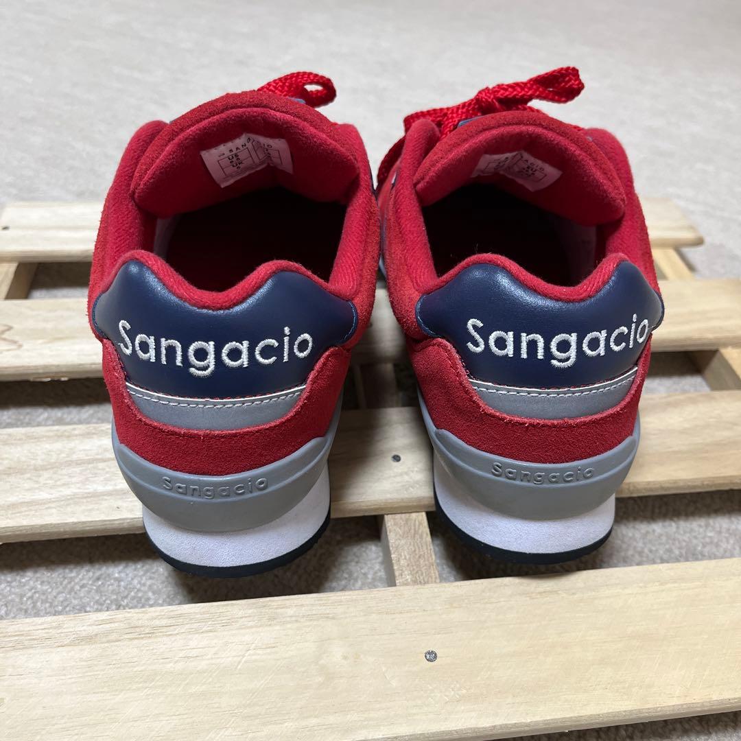 SANGACIO サンガチョ　にゅ　にゅーず　スニーカー　カーマイン