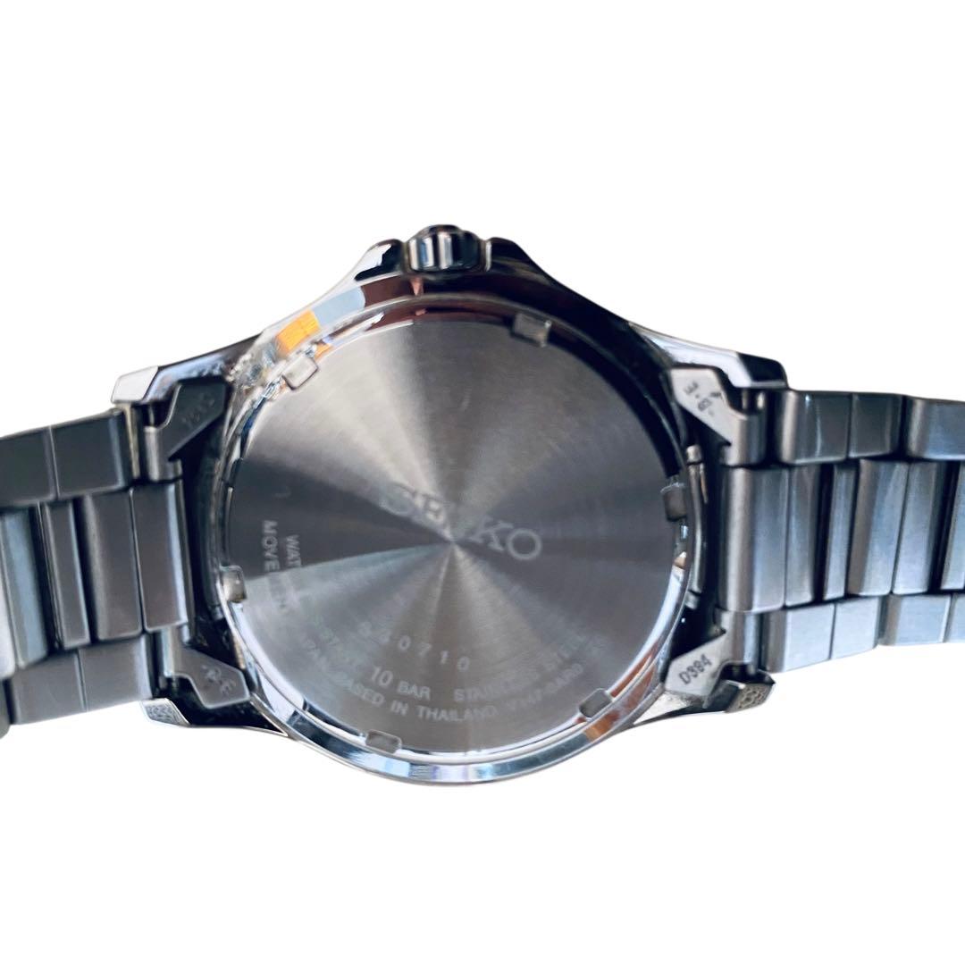 SEIKO セイコー【美品】Ｖ147-0AR0 ソーラー腕時計 17-19cm