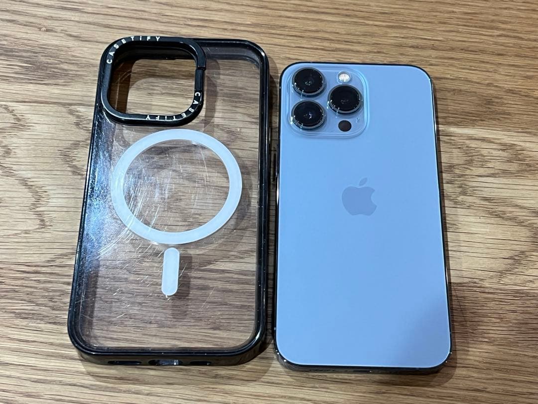 iPhone13pro 512GB シエラルブルー CASETiFYケース付き