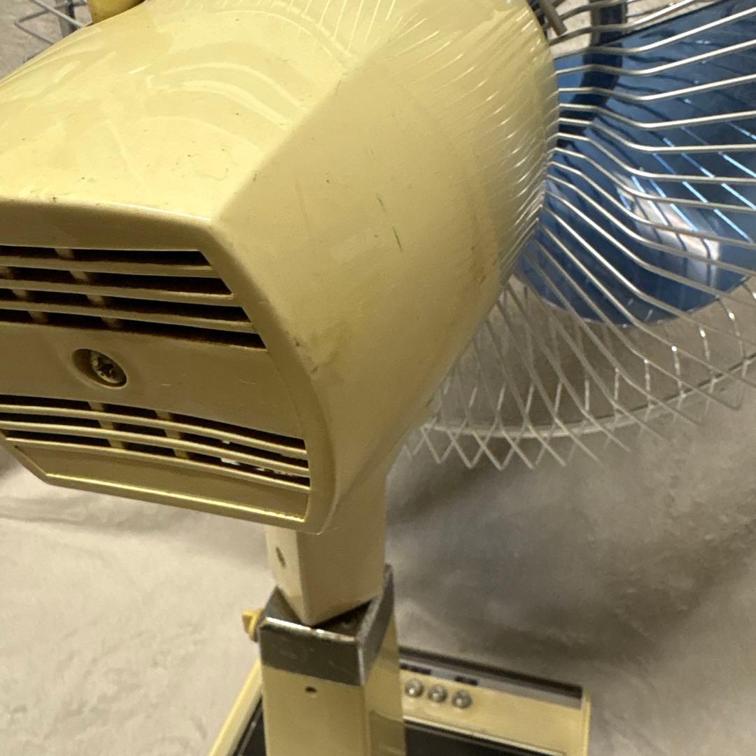 昭和レトロ青い3枚羽根家庭用扇風機
