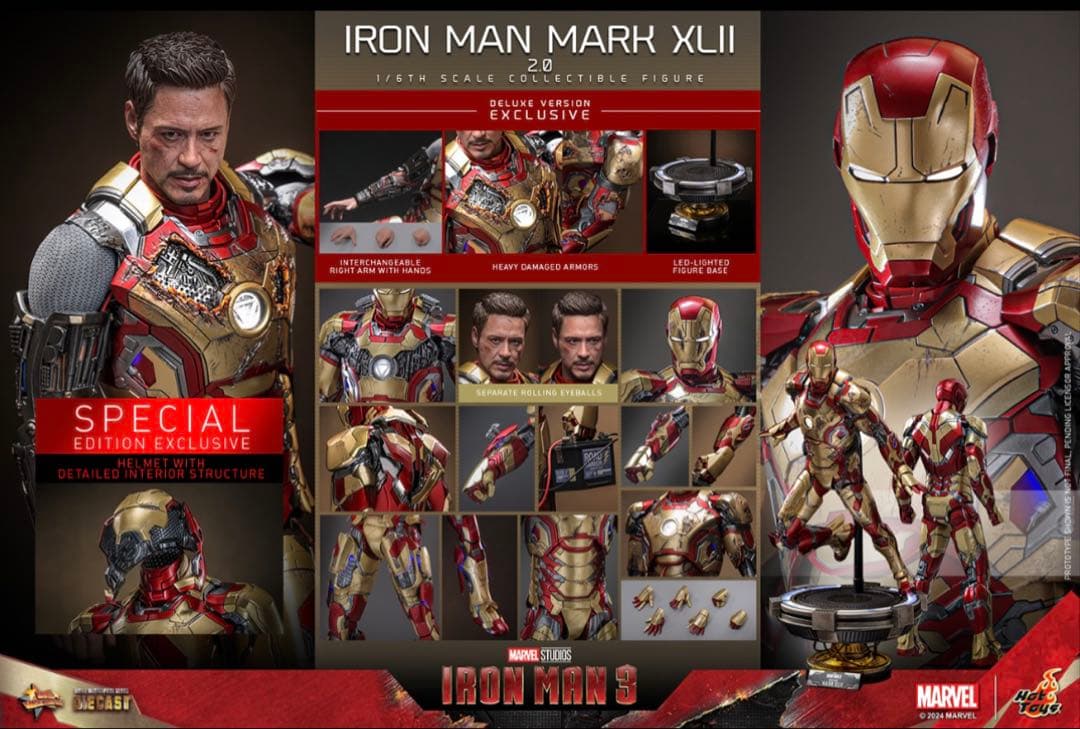 [新品未開封] ムービーマスターピース　アイアンマン3マーク42 デラックス版